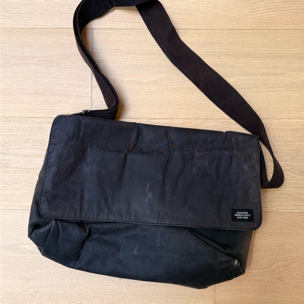 Jack Spade Black Messenger Bag